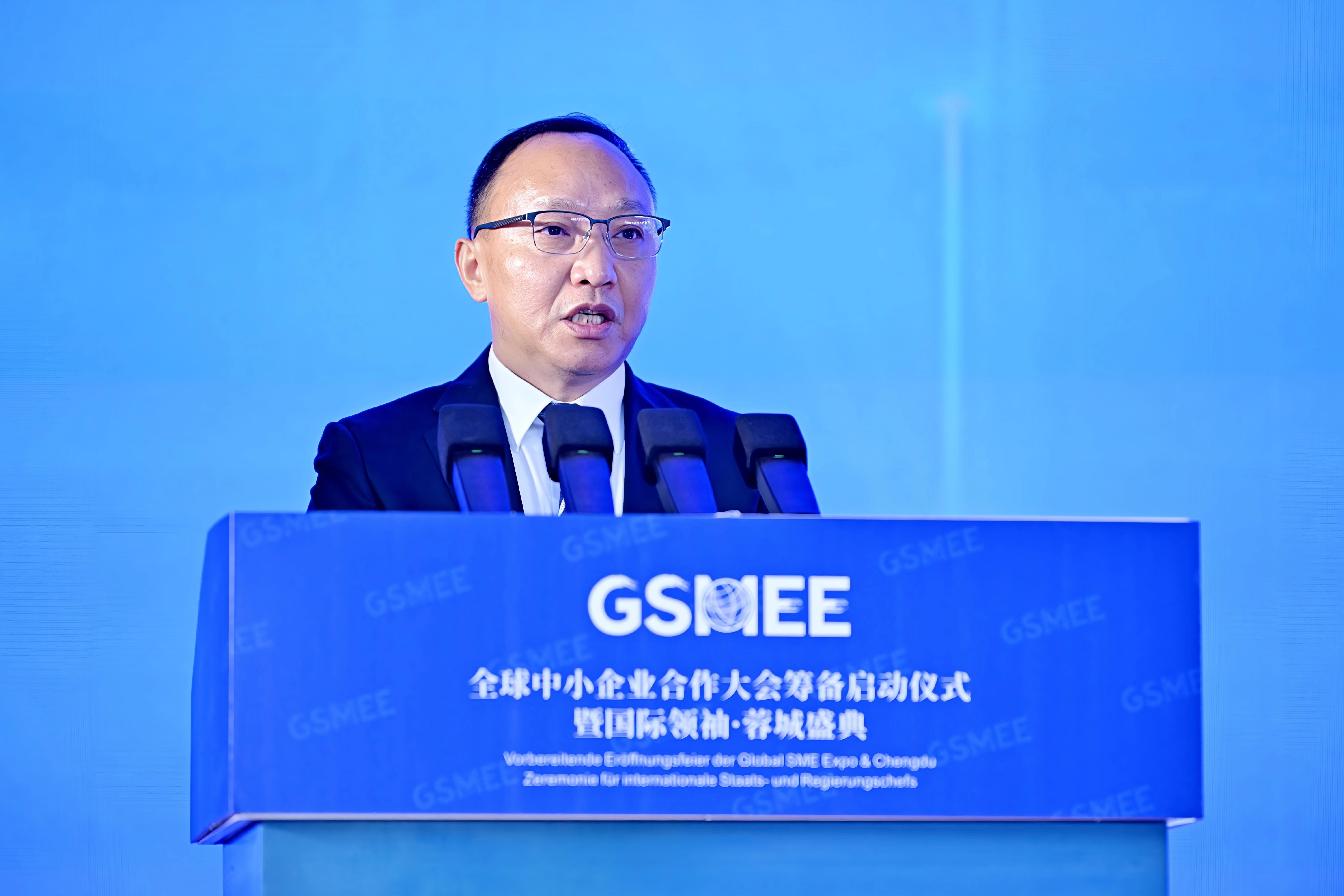 2、省政协常委、提案委副主任、四川省经济发展促进会会长罗友平致辞